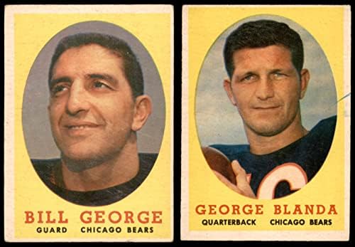 1958 Topps Chicago Bears Team постави Чикаго мечки VG+ мечки