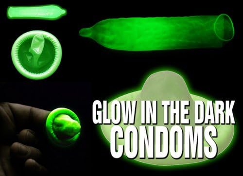 Ноќно светло сјај во рефус кондоми на темни латекс [ново искуство со вашиот партнер]- 12 кондом за латекс на лубрикант