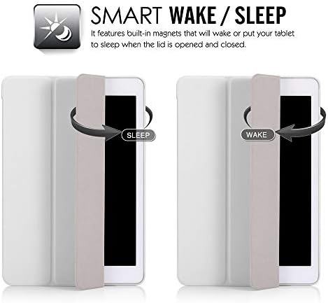 Компатибилен Со Apple iPad Air-Кожен Паметен Капак + Тврд Заден Случај Со Функција За Спиење/Будење