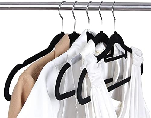 Wjccy 10 парчиња закачалки за облека шарени кадифени облеки закачалки со повеќе функции за облека за кошули за фустани со облекување закачалки