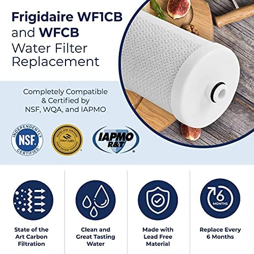 Pureline WFCB & NGRG 2000 Замена на филтерот за вода. Компатибилен со WF1CB, WFCB, NGRG 2000, RG-100