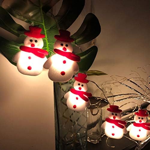 Жици дрво Божиќно снешко предводена декорација Божиќна забава празник 50 светло низа од мини светла на отворено топла жица