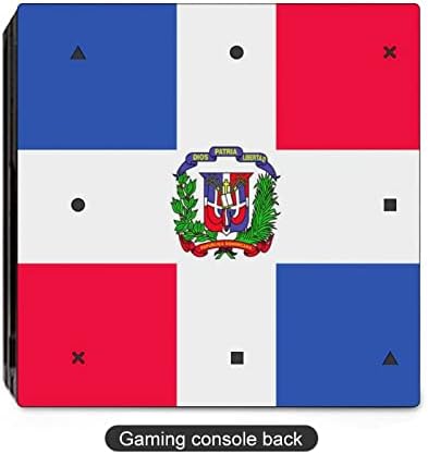 Доминиканска Република Знаме Налепница Кожа ЗА Пс-4 Тенка Конзола и Контролер Целосна Обвивка Заштитник На Кожата Покритие Компатибилен