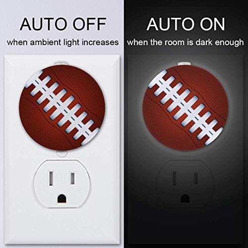 Фудбалски спортови топка со приклучоци во LED автоматска светлина за спална соба, ходник и кујна, пакет 2