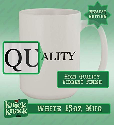 Награда за подароци на Ник Нок: Изгубена сопруга - 15oz керамичка чаша од бело кафе, бела
