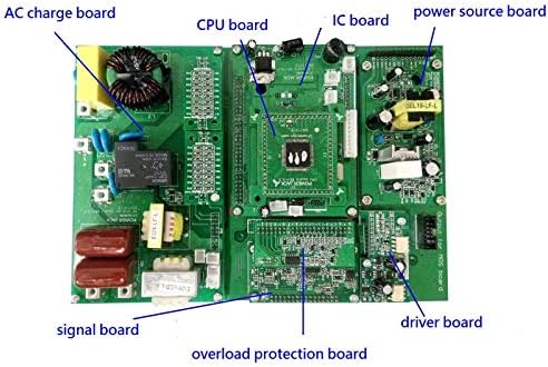 Верзија за табла на возачот Ruicheng 9/10 Сплит фаза / Сингел фаза ниска фреквенција чист синусен бран инвертер 12V / 24V / 48V DC
