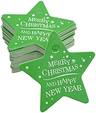 300 парчиња Божиќни Ознаки Ознаки За Новогодишна Елка Обесени Етикети Ознаки За Божиќна Хартија Ознаки За Подароци За Крафт Божиќни Занаети Снабдување