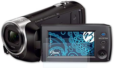 Заштитник на екранот во Бруни компатибилен со Sony HDR-PJ410 Protector Film, Crystal Clear заштитен филм