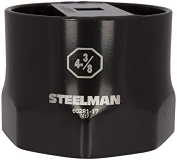 Стилман 3-1/4-инчен 8-точки автомобилски приклучок за заклучување на тркалото, погон од 3/4-инчи, издржлив челик, облога за црна