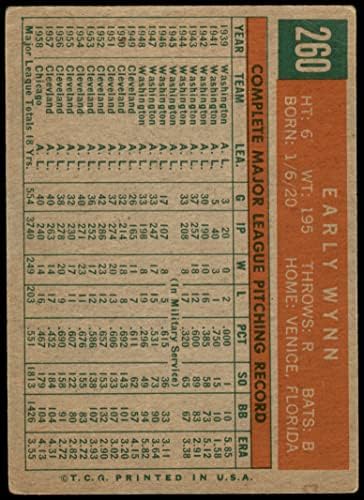 1959 Топпс 260 Рано Wynn Chicago White Sox Gd+ White Sox