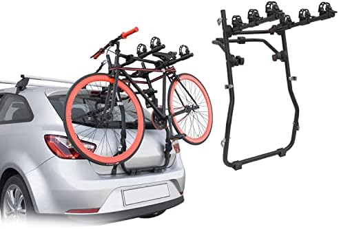 ОМАК 3 решетка за велосипеди за Hyundai IX35 2010-2015 Црно | Носач на велосипеди за велосипеди за автомобили 99 lbs оптоварување со преклопување