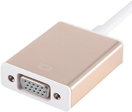 Qiilu USB 3.1 тип C до VGA адаптер Тип C до VGA конвертор алуминиум легура CNC USB 3.1 тип C до VGA видео адаптер конвертор кабел за приклучок