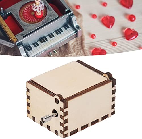 Hztyyier Music Box Hand Cranked Musical Boxes Case уникатен подарок за Денот на мајките роденден Божиќ Ден на благодарноста