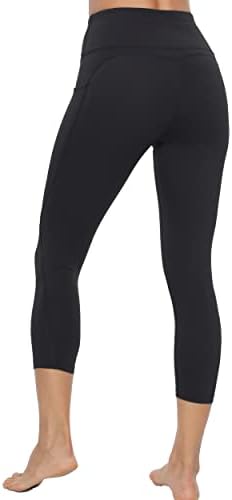 Панталони за јога Ккутег за жени со џебови со високи половини хеланки тренингот спорт кои трчаат атлетски панталони