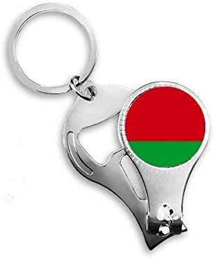 Белорусија Национално Знаме Азија Земја Ноктите Нипер Прстен Клуч Синџир Шише Машинка Клипер