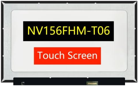 Tftcenter NV156FHM T06, ЛЦД-замена на екранот за NV156FHM-T06, 15,6 FHD 1920x1080 IPS 40Pin Oncell Touch, Панел за приказ на лаптоп со лента