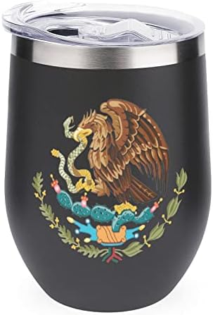 Мексико Знаме Тамблер Чаша Вакуум Изолирани Чаша Нерѓосувачки Челик Кафе Патување Кригла Шише 12 МЛ со Капак