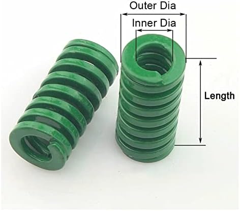 Изворите на компресија се погодни за повеќето поправка I 1 парче зелена тешка калап пролет со надворешен дијаметар од 40 мм, спирално печат