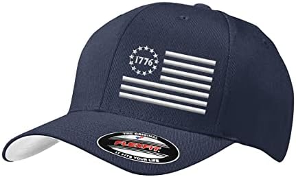 1776 Бетси Рос знаме 13 starвезда во САД знаме Патриотска капа на Фле