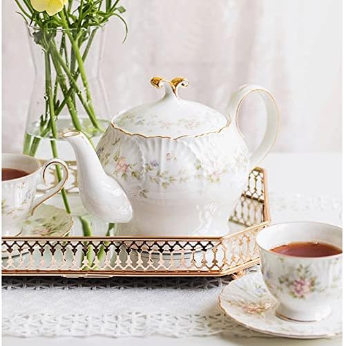 Wjccy чаша поставена европска попладневна чаша чај роза коска чајник чај чаша чаша сет