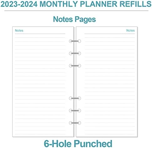 2023-2024 Месечни рефитации на планерите, 18 месеци трчаат од јули 2023 до декември 2024 година, две страници месечно, планер за