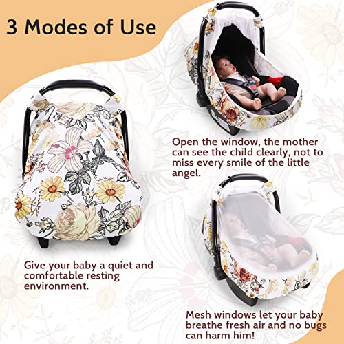 Вметнување на седиштето на цвеќиња, перница за шетач, замав, отскокнување, реверзибилно 2-во-1, цветна покривка на седиштето за бебиња за