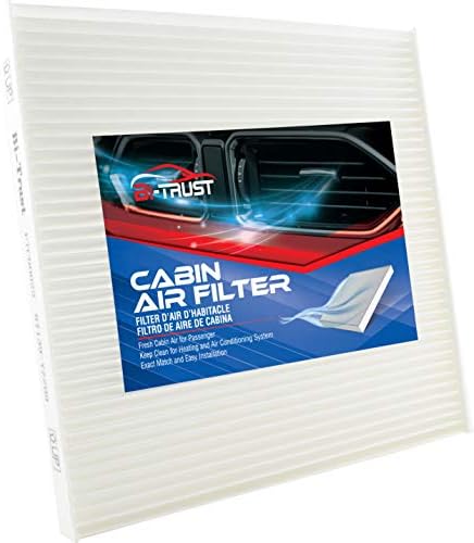 Би-доверба CF10374 филтер за воздух во кабината, замена за Toyota Tacoma 2005-2020 Pontiac Vibe 2003-2008 Dodge Dart 2013-, бело