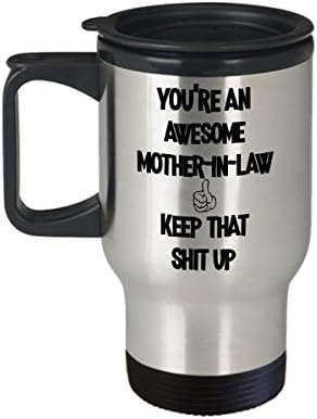 Подарок за чаша за патувања по закон за подароци за свекрва за роденденски подарок од закон за закон Подарок за ден на мајки, смешно