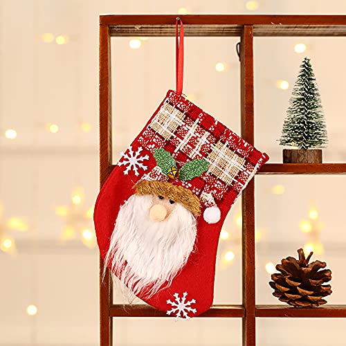 Божиќни чорапи Подароци за торбички за подароци мали слатки детски бонбони торби цртани модели чорапи торбички за подароци xmas