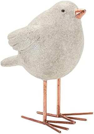 Фигура на птици за збирка на мост со бакарни нозе стои животински статуа Домашен декор акцент