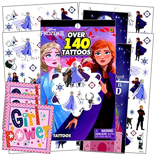 Замрзнати привремени тетоважи за деца - Асортирани пакети со замрзнати тетоважи на Дизни вклучува одделно лиценцирани налепници за награди GWW