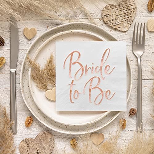 Априцити Роуз злато невеста венчавки, за еднократна употреба декоративна хартија за свадбени банкети со златни фолија зборови „невеста