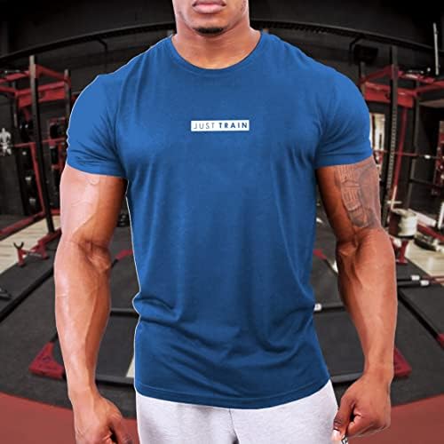Gymtier Само тренирајте маичка за теретана за мажи за боди-билдинг, тешки тренинг на силен човек, врвно активен абење