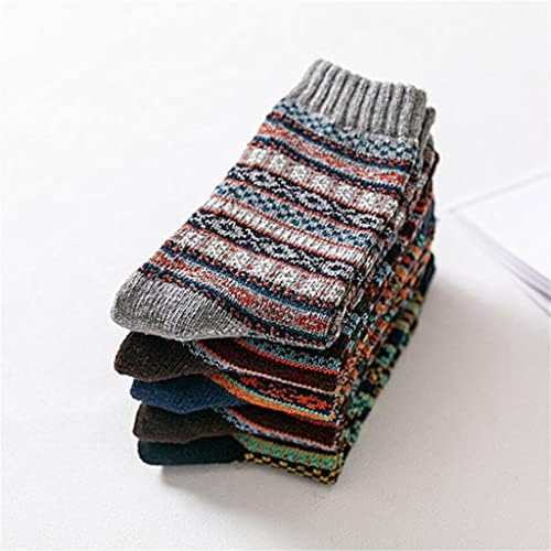 Slatiom Autumm зимски мажи задеберете се топло харајуку ретро модни обични волна памучна чорапи снежни чорапи