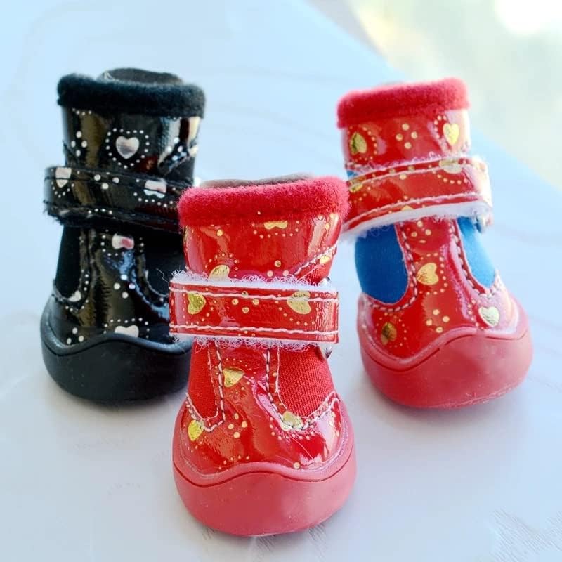 Чевли за домашни миленичиња лепсгг, мали зимски чизми чевли против лизгање