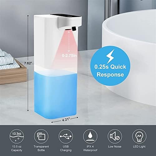 Автоматски диспензерот за сапун за сапун Ahfam Automatic Soap Doppenser без приполнување на доза на допир без доза за сапун за сапун за