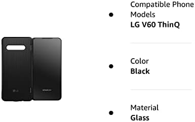 Lg Двоен Екран Случај ЗА LG V60 ThinQ 5G Со Тип-C Адаптер-Црна