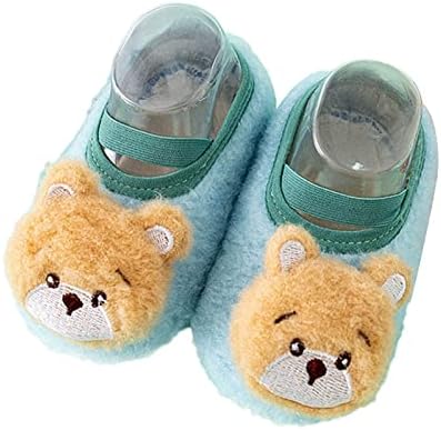 Чевли за новороденчиња, кратки обувки за новороденчиња, зимски мали деца чевли меко дно затворен подот, чевли за животински чорапи, чевли