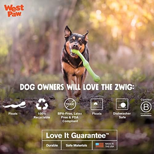 Западната шепа Зогофлекс Ехо Звиг Скиези куче за влечење - Блиси, шуплива, спуштена интерактивна играчка за кученца, големи кучиња