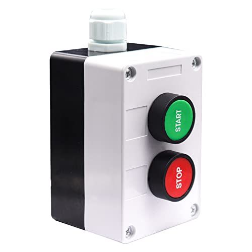 Taiss Momentary Push Cotte Switch Station Stater Start/Stop Red Green No NC Pushbutton Switchents Station AC 660V 10A HB2-Start/Stop-Box