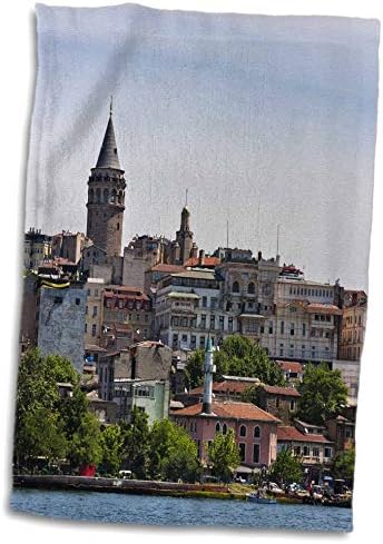 3дроза Галата Кула И Куќи, Крајбрежје. Златен Рог, Истанбул, Турција. - Крпи