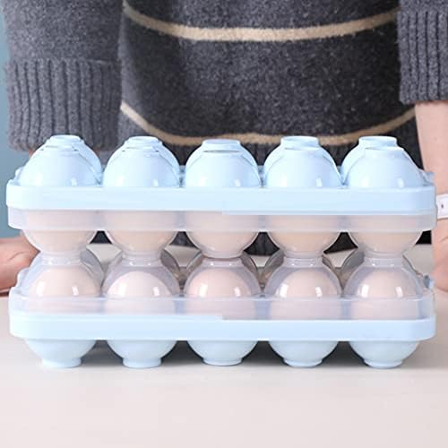 SLNFXC Пластична Кутија За Складирање Јајца, Фрижидер Крцкав, Кујнска Алатка Пренослива Надворешна Кутија За Складирање Јајца За Пикник