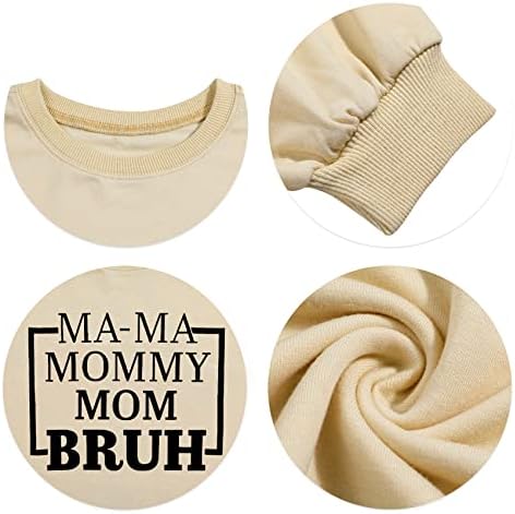 Хебе мама преголема џемпер за жени мама мама мама бру маица мама мама обични пулвер врвови блузи
