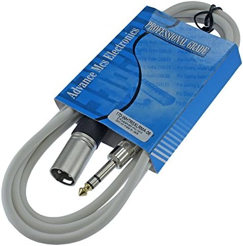 MCSPROAUDIO 1/4 TRS до 3 PIN XLR MALE Pro Audio Patch Cable избалансиран и заштитен