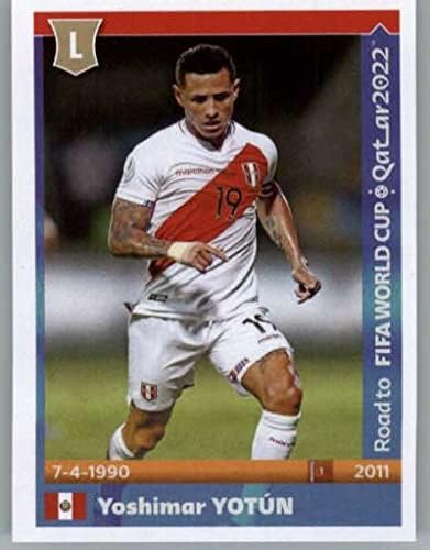 2021 налепници на Панини: Пат до Светскиот куп на ФИФА Катар 2022#401 Јошимар Јотун Перу Фудбал мини налепници за тргување со картички