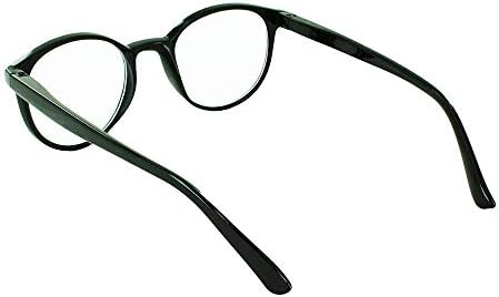 Најдобри Читатели Овални Очила За Читање, Црна, 1.5