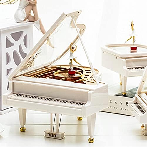 Музички кутии Xiaoheshop Музички кутии пијано музичка кутија балерина пијано декорација класична музика играчка домашна соба декорација за деца