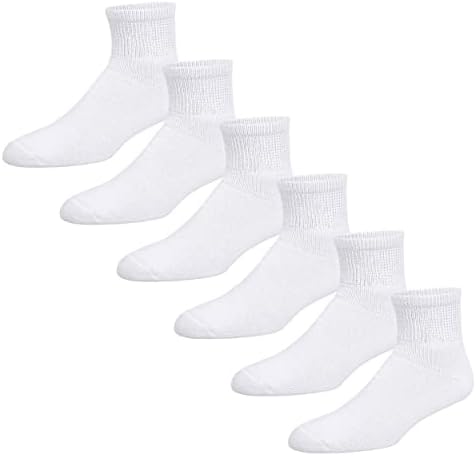 Чорапи со меки памучни глуждови со премија за дишење, кои не се обврзувачки и удобни чорапи со дијабетичари