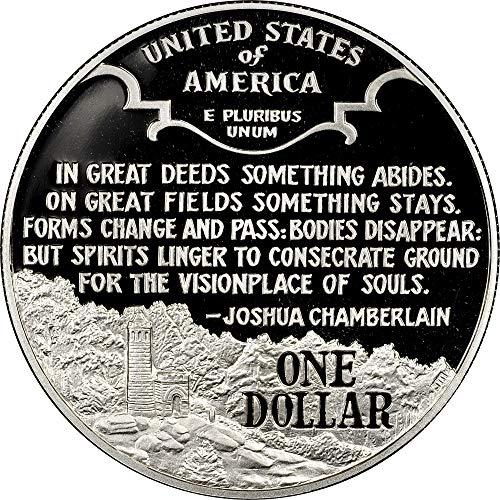 1995 Американската Ковачница Граѓанска Војна Комеморативен Доказ Сребрен Долар-Исклучителна Монета - ПР ДКАМ