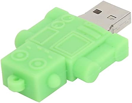 Новина USB Flash Dright Cute Cartoon Green Robot USB Disk Protable Thumb Drive Memory Stick за споделување на преносот за складирање на